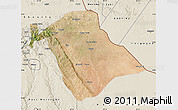 Satellite Map of Jijiga, shaded relief outside