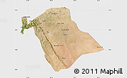 Satellite Map of Jijiga, single color outside