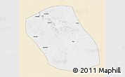 Classic Style 3D Map of Kebridehar, single color outside