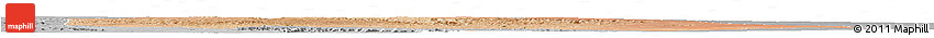 Satellite Horizon Map of Kebridehar, desaturated