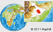 Physical Location Map of Kebridehar, highlighted parent region