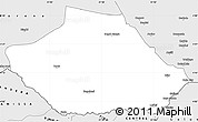 Silver Style Simple Map of Liben