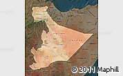 Satellite Map of Somali, darken