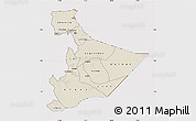 Shaded Relief Map of Somali, cropped outside