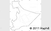 Blank Simple Map of Somali, cropped outside, no labels