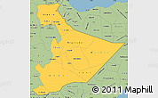 Savanna Style Simple Map of Somali