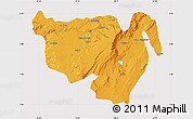 Political Map of Gurage, cropped outside