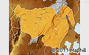 Political Map of Gurage, physical outside