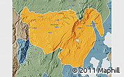 Political Map of Gurage, semi-desaturated