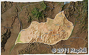 Satellite 3D Map of Konso, darken