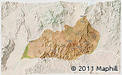 Satellite 3D Map of Konso, lighten