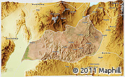 Satellite 3D Map of Konso, physical outside