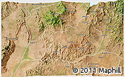 Satellite 3D Map of Konso