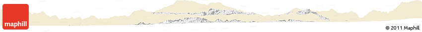 Classic Style Horizon Map of Konso, single color outside