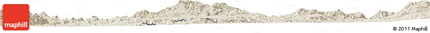 Shaded Relief Horizon Map of Konso
