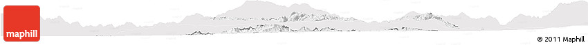 Silver Style Horizon Map of Konso, single color outside