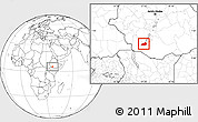 Blank Location Map of Konso