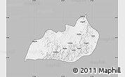 Gray Map of Konso, single color outside