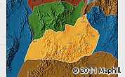 Political Map of Konso, darken