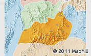 Political Map of Konso, lighten