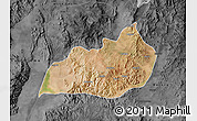 Satellite Map of Konso, darken, desaturated