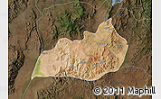 Satellite Map of Konso, darken