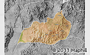 Satellite Map of Konso, desaturated