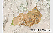 Satellite Map of Konso, lighten