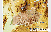 Satellite Map of Konso, physical outside