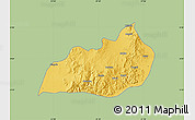 Savanna Style Map of Konso, single color outside
