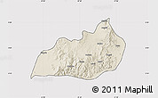 Shaded Relief Map of Konso, cropped outside