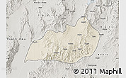 Shaded Relief Map of Konso, semi-desaturated