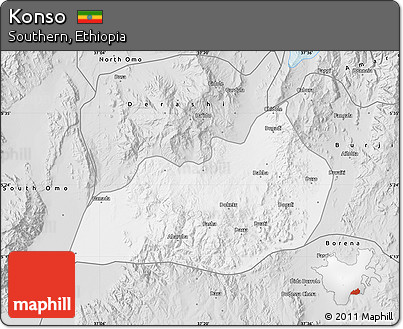 Silver Style Map of Konso