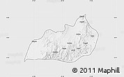Silver Style Map of Konso, single color outside