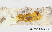 Physical Panoramic Map of Konso, lighten