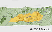 Savanna Style Panoramic Map of Konso