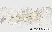 Shaded Relief Panoramic Map of Konso, lighten