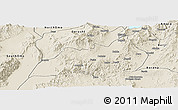 Shaded Relief Panoramic Map of Konso