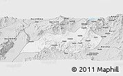 Silver Style Panoramic Map of Konso
