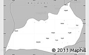 Gray Simple Map of Konso