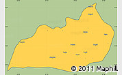 Savanna Style Simple Map of Konso, cropped outside