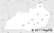 Silver Style Simple Map of Konso