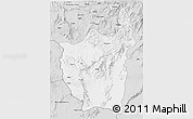 Silver Style 3D Map of Maji