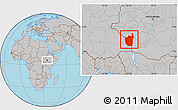 Gray Location Map of Maji