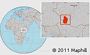 Gray Location Map of South Omo