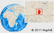 Shaded Relief Location Map of South Omo