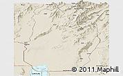 Shaded Relief Panoramic Map of South Omo