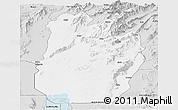 Silver Style Panoramic Map of South Omo