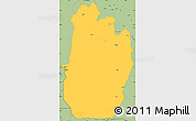 Savanna Style Simple Map of South Omo
