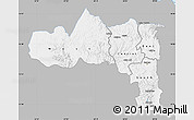 Gray Map of Tigray, single color outside